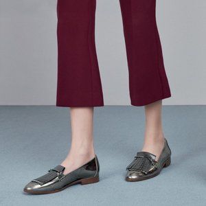 Louise et Cie Dahlian Kiltie Loafers Pewter 10